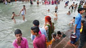 Abendliches Opferritual am Ganges Foto:  
