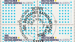 Zum 100. Deutschen Katholikentag gibt das Bundesfinanzministerium eine Sonderbriefmarke heraus. Foto: epd