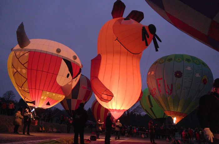 Ballonglühen in Sechselberg: Die Maus braucht nur heiße Luft