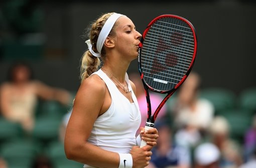 Sabine Lisicki hat die zweite Runde in Wimbledon nur knapp überstanden. Die 27-Jährige besiegte ...  Foto: Getty Images Europe