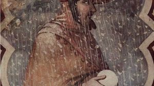 Ambrogio Lorenzetti: Der  Winter im Freskenzyklus „Allegorien der guten und der schlechten Regierung“  Palazzo Pubblico,  Siena Foto: The Yorck Project /Wikipedia