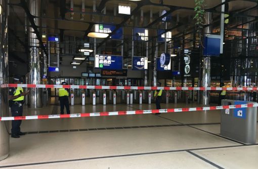 Der Bahnhof in Amsterdam wurde kurzzeitig gesperrt. Foto: AFP