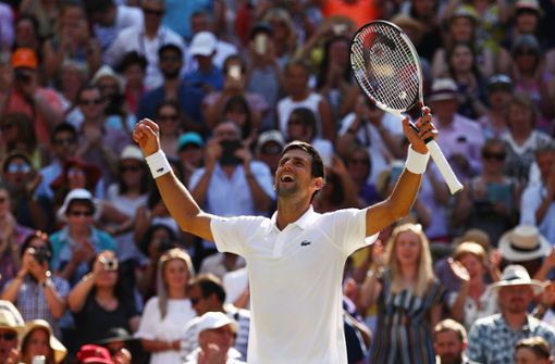 Novak Djokovic feiert seinen Wimbledon-Sieg. Foto: Getty Images Europe