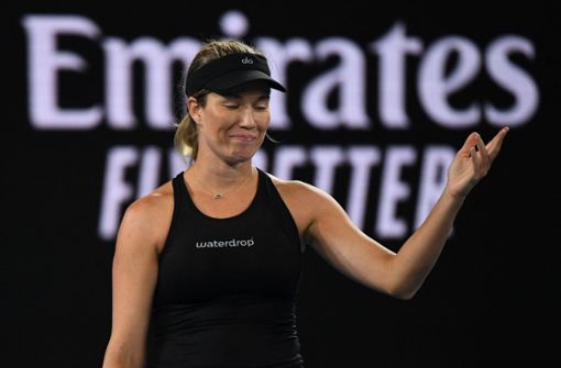 Die US-Tennisspielerin Danielle Collins hat sich bei den Australian Open zu früh gefreut. Foto: AFP/PAUL CROCK