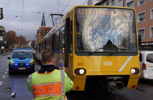 Der letzte Unfall im Jahr 2018 in Stuttgart mit einer Stadtbahn ereignete sich  in Cannstatt am 31. Dezember. Foto: Andreas Rosar