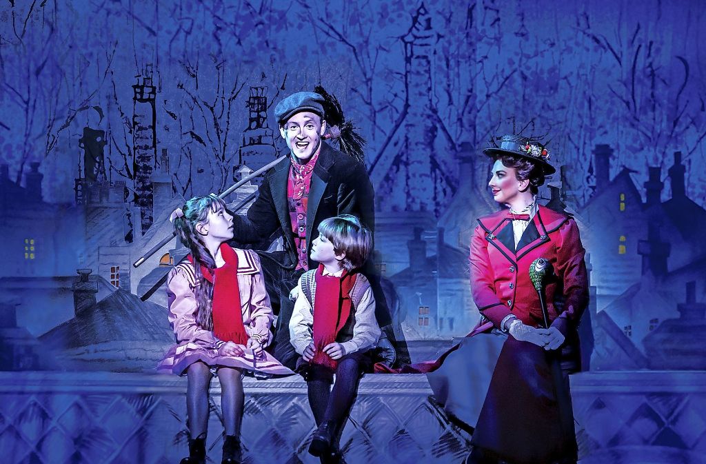 Kinderdarsteller im Musical „Mary Poppins“. Kinderdarsteller  bei „Mary Poppins“ Foto: Stage Entertainment