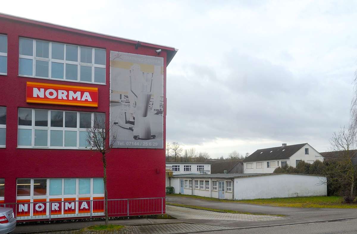 Gleich neben Norma sollen die alten Produktionsstätten einer ehemaligen Möbelfabrik abgerissen und der Aldi-Markt gebaut werden. Foto: Archiv (Werner Kuhnle)