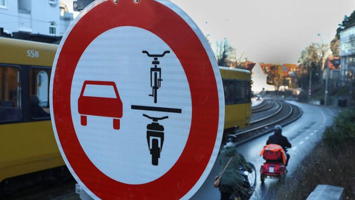Stuttgart stellt neues Fahrrad-Überholverbotsschild auf