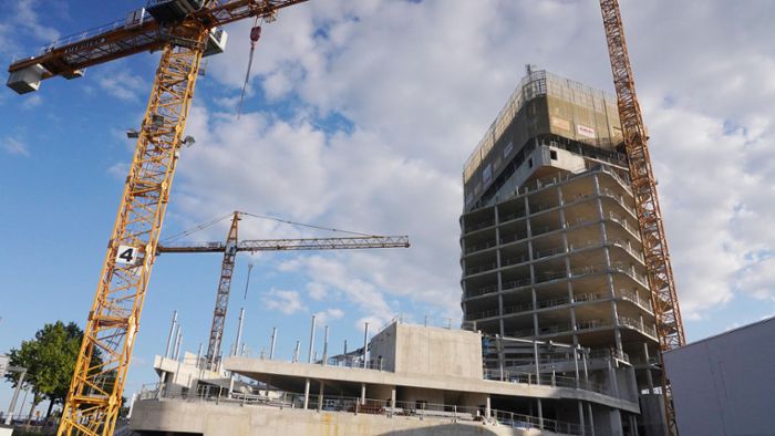 So laufen die Bauarbeiten am künftig höchsten Hochhaus Stuttgarts