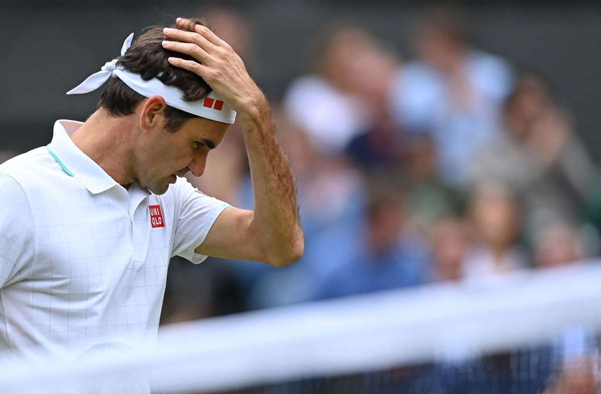 Roger Federer schied im Viertelfinale von Wimbledon aus. Foto: AFP/GLYN KIRK
