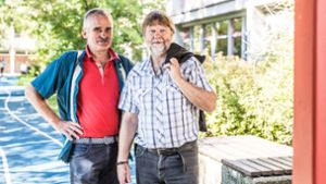 Georg Appel und Michael Mattig-Gerlach vertreten die Eltern von Gymnasiasten im Regierungsbezirk Stuttgart. Foto: Lichtgut/Julian Rettig