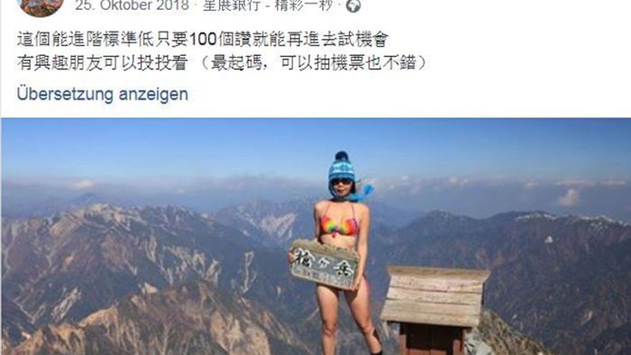 Bikini-Bergsteigerin im Gebirge tödlich verunglückt