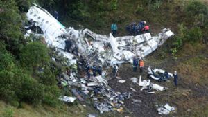 Flugzeugabsturz bei Medellín. Foto: Antioquia Police