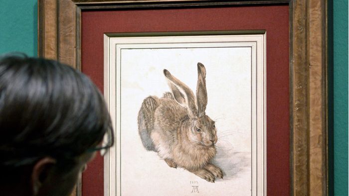 Kunstausstellung: Dürer-Hase als Tattoo