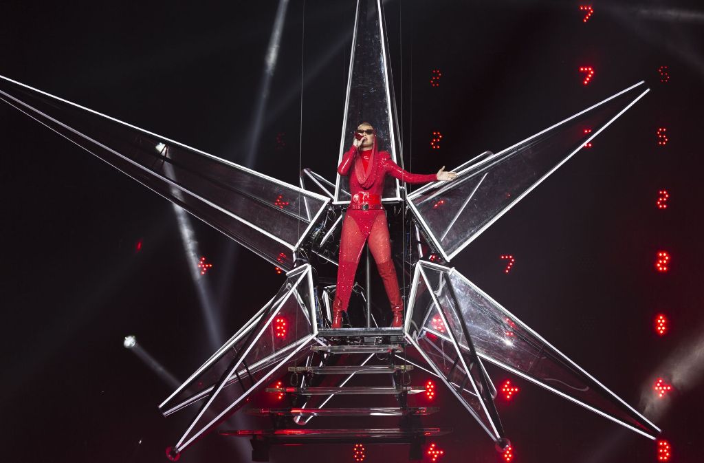 Katy Perry bei ihrer Bühnenshow im Staples Center in Los Angeles.
