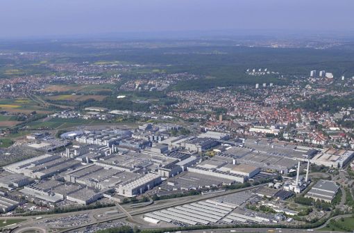 Auf dem Mercedes-Benz-Gelände in Sindelfingen wird gebaut. Foto: Archivbild/MediaPortal Daimler AG