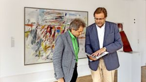 Experten unter sich: Kuno Schlichtenmaier (rechts ) und Günter Baumann Foto: factum/Bach