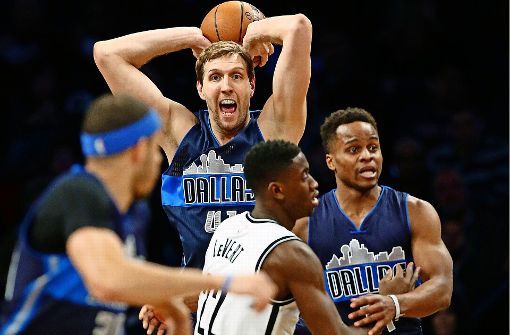 Ein Großer seines Sports: Dirk Nowitzki führt die Dallas Mavericks mit 23 Punkten zum Sieg gegen die Brooklyn Nets. Foto: AP