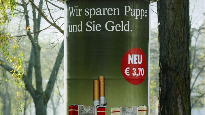 Union macht Weg für Verbot der Tabakwerbung frei