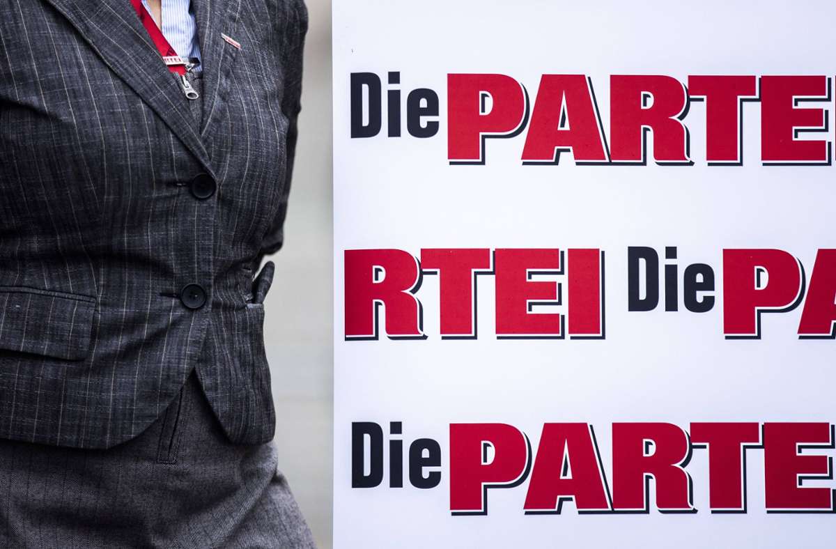 „Die Partei“ macht mit kuriosen Ideen auf sich aufmerksam. Foto: imago images/photothek/Florian Gaertner/photothek.de