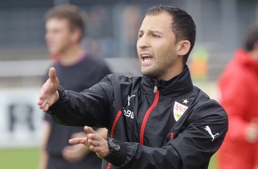 Domenico Tedesco und die U17 des VfB Stuttgart stehen im WFV-Pokalfinale. Foto: Pressefoto Baumann