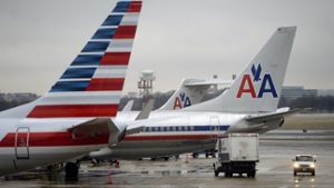 Flugzeuge von American Airlines auf einem US-Flughafen. Foto: EPA