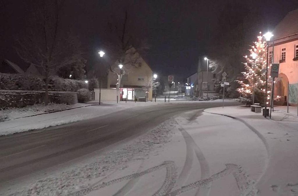Mancherorts in der Region Stuttgart hat es schon kräftig geschneit.