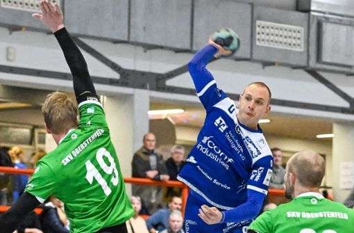 Nicht aufzuhalten: Matthias Fischer erzielt elf Tore für den TSV Schmiden. Foto: Heiko Potthoff