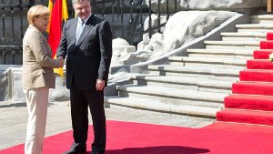 Poroschenko und Merkel stimmen sich ab