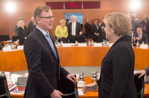 Bundeskanzlerin Angela Merkel (CDU) und Thüringens Ministerpräsident Bodo Ramelow  (Linke) Foto: dpa
