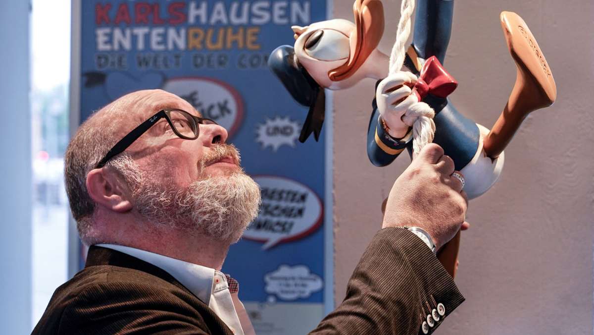 Donald-Duck-Sammler bestückt Ausstellung in Leinfelden-Echterdingen: Schnäbel aus Entenhausen und  der Welt