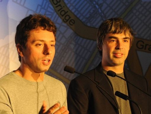 Sergey Brin (l.) und Larry Page gründeten vor 25 Jahren Google. Foto: imago/ZUMA Wire