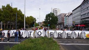 Klima-Protest in Stuttgart. Foto: 7aktuell.de/Andreas Werner
