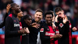Bayer 04 Leverkusen steht kurz vor dem Gewinn ihrer ersten Meisterschaft. Foto: Marius Becker/dpa