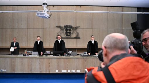 Prozess am Landgericht in Mannheim Foto: dpa/Bernd Weißbrod