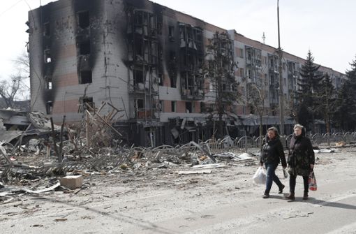 In Mariupol ist es offensichtlich, dass Russland zivile Ziele zerstört. Foto: dpa