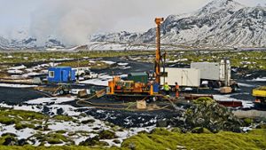 In Island testeten Forscher, wie gut sich CO2  im Untergrund lagern lässt. Foto: Jürg Matter