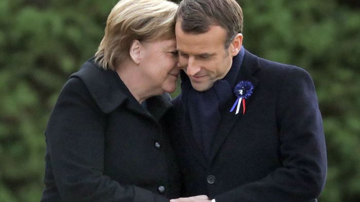 Merkel und Macron erinnern an Weltkriegsende