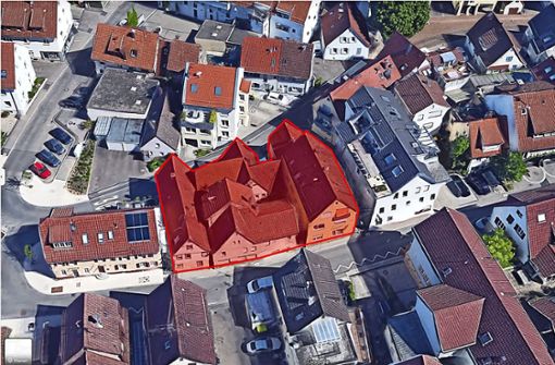Besonderes Projekt: das Weimer-Quartier (rot) an der Schmerstraße Foto: Stadtplanungsamt