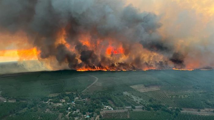 Schwerer Waldbrand am Atlantik flammt wieder auf