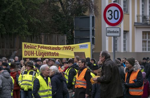 Eine Pro-Diesel-Demo in Ludwigsburg. Fast niemand in der Stadt will flächendeckende Fahrverbote. Wenn sie kommen, ist das auch die Schuld des Regierungspräsidiums. Foto: factum/Weise