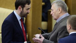 Das bekannteste Gesicht der Zusammenkunft: Ilja Ponomariow (links), hier  in der russischen Duma im Jahr 2014. Foto: imago/ITAR-TASS/imago stock&people