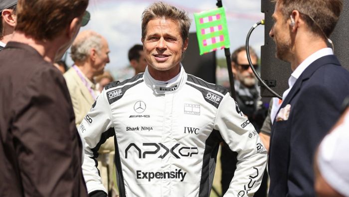 Brad Pitt dreht bei Formel-1-Rennen in Silverstone