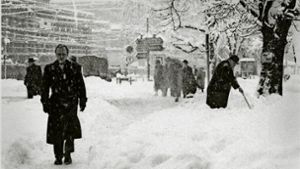 Erinnerungen an strenge Wintertage  in Stuttgart