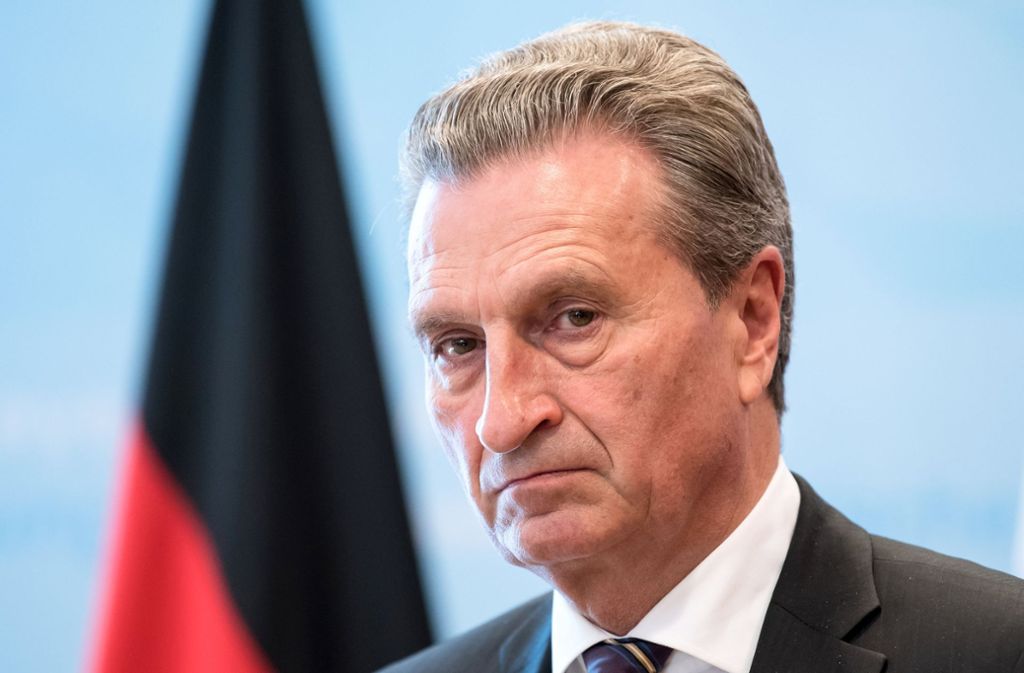 Günther Oettinger hofft, dass die Briten in einigen Jahren eine Bewegung für eine Rückkehr in die EU starten. Foto: dpa