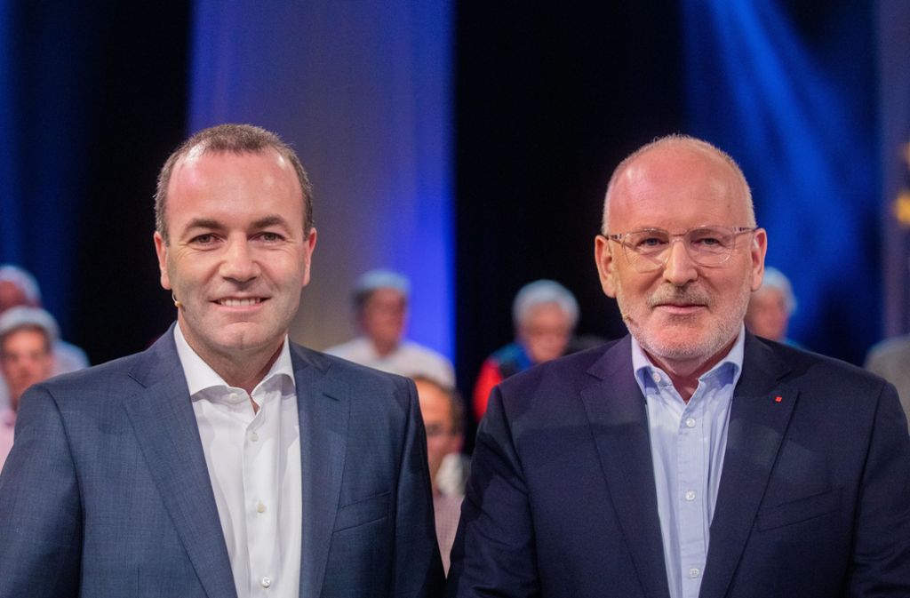Manfred Weber (links) oder Frans Timmermans? Die Wahl zum EU-Kommissionschef zieht sich. Foto: dpa