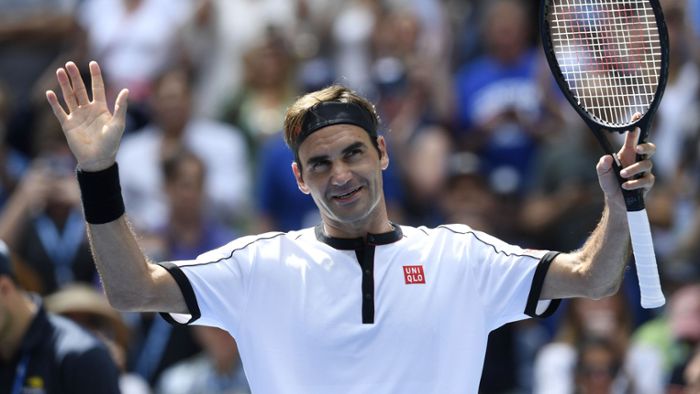 Federer-Express saust über Goffin hinweg