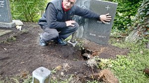 Füchse schänden Grab in Schorndorf