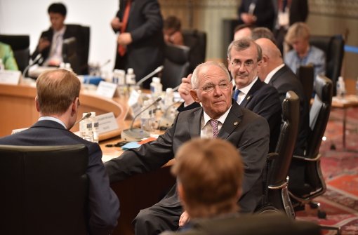 Finanzminister Wolfgang Schäuble hat sich am Rande des G7-Finanzministertreffens für Steuerentlastungen nach 2017 ausgesprochen. Foto: AFP