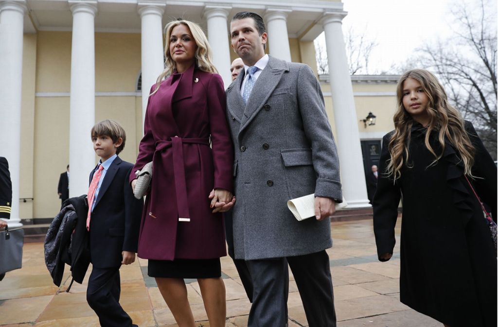 Donald Trump Junior, ältester Sohn des US-Präsidenten, und seine Frau Vanessa wollen sich scheiden lassen. Foto: AP